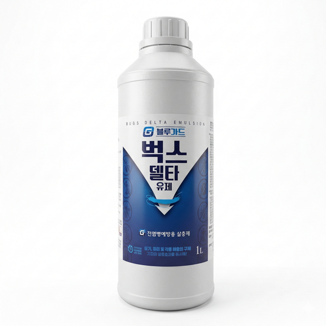 벅스델타 유제 살충제 벌레 퇴치제 바퀴벌레약 초파리 스프레이 개미 퇴치 약 권연벌레 퇴치제, 1개, 1L