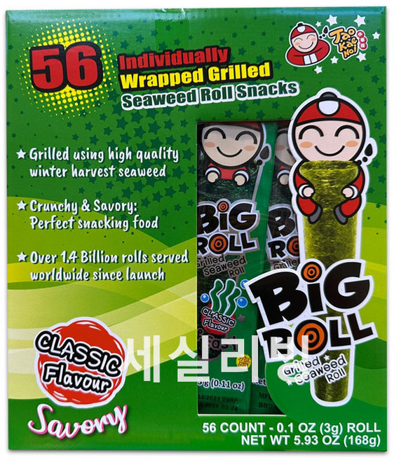 [코스트코]타오케노이 빅롤 김 스낵 168G /3G, 3g, 112개