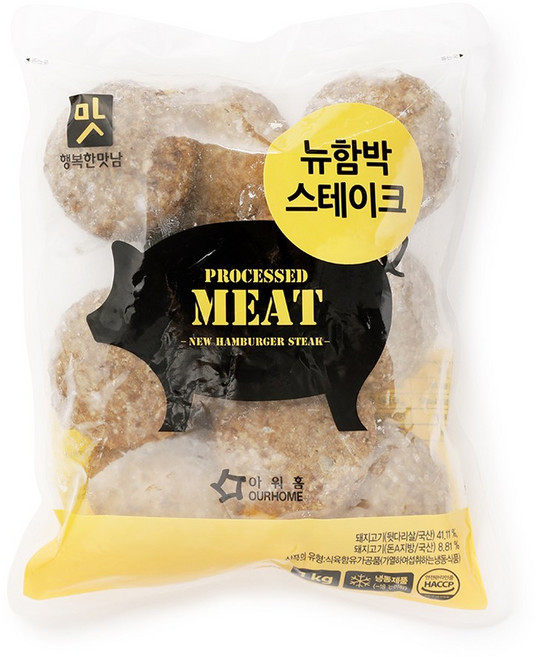 아워홈 행복한맛남 뉴함박스테이크, 6개, 1kg