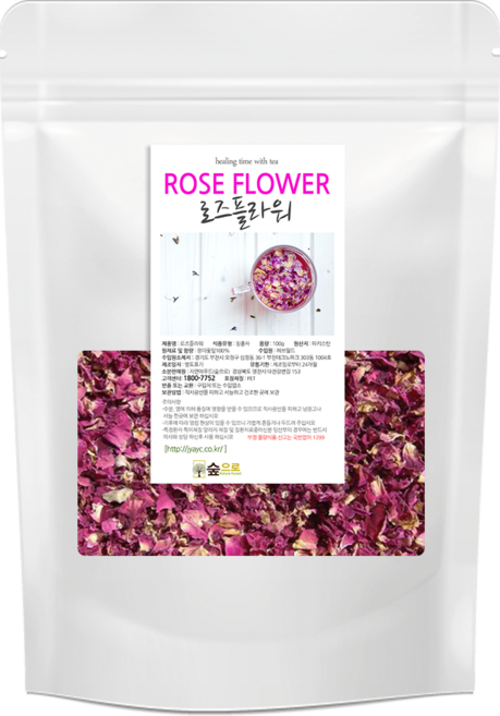 숲으로허브 로즈플라워허브차 100g, 1개, 1개입