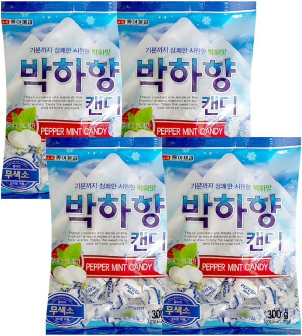 동아제과 박하향캔디, 300g, 4개