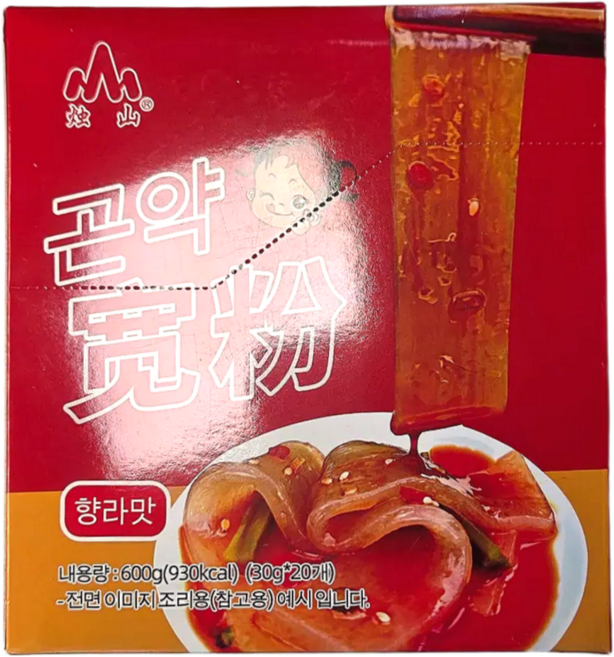 향라 곤약관펀 넙적당면, 1개, 단일