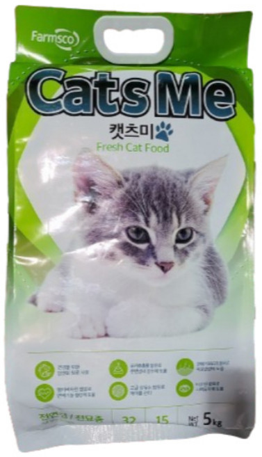 캣츠미 전연령 인도어겸용 고양이사료, 1개, 5kg, 닭