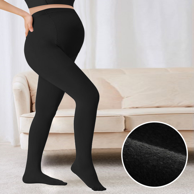 아띠Ahtty 빅사이즈 롱다리 XXXXL 복부 두 줄 봉제선 하이서포트 임산부 기모 타이즈