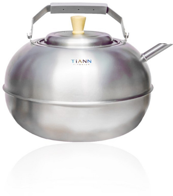 TiANN 鈦安 蘋果精品壺 3L 鈦水壺, 1個, 蘋果壺 x1