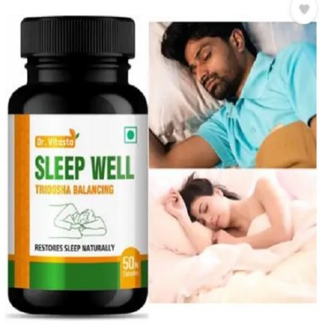 Dr Vitasta Sleep well Ayurvedic Sleeping Pills with Added Herbs for Tridosha balancing (50 Capsul, 1개, 50정 - 쿠팡