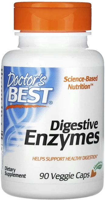 Doctor's Best 소화 효소 베지 캡슐 90정, Doctors Best 소화 효소 베지 캡슐 90정, 1개 - 쿠팡