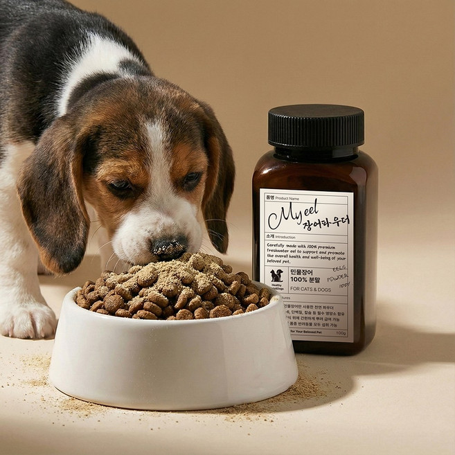 강아지 장어파우더 100g 고양이 겸용 국내산 100% 민물장어 단일원료 영양토핑 기력보충 사료토핑, 1개