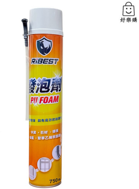 RIBEST PU發泡填縫劑 500ml, 1個, 750ml