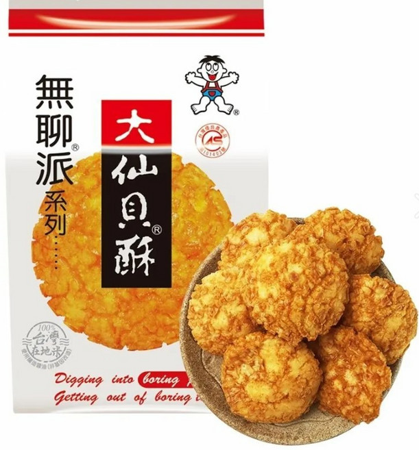 大仙貝 酥 無聊派系列 蔥燒風味, 170g, 6個