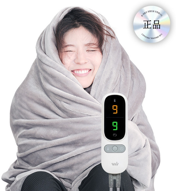 9시간 발열 허그밍 극세사 전기담요, 1개