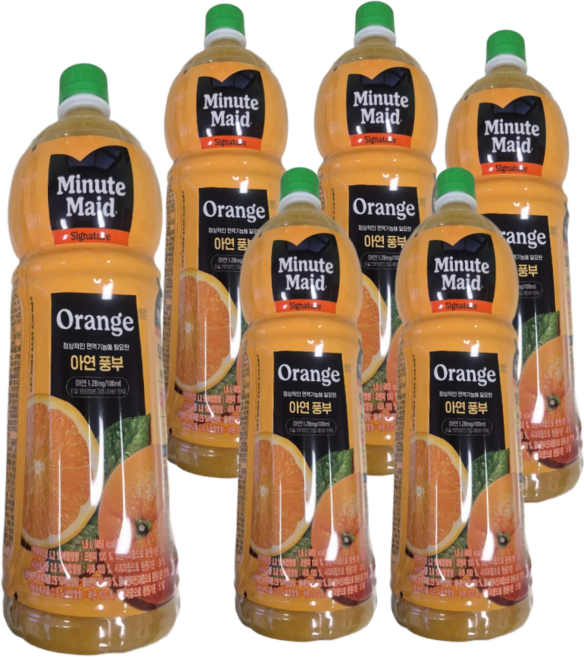 미닛메이드 시그니처 오렌지, 1.5L, 6개