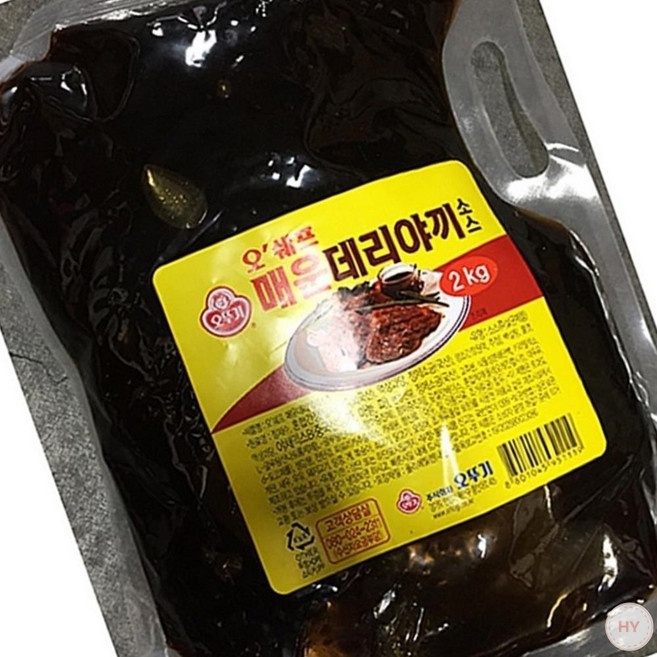 매운 데리야끼 소스 오뚜기 2kg 대리야끼소스 테리야끼소스 액상소스 매운소스 데리야끼소스, 1