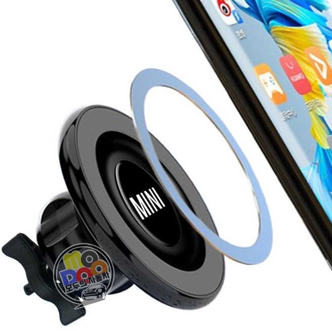 미니쿠퍼 핸드폰거치대 DIY용 맥세이프 홀더 별도구매, DIY용 맥세이프세트(거치대미포함), 1세트