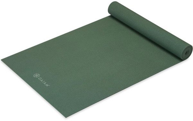 가이암 요가 매트 - 프리미엄 5mm 단단한 두꺼운 미끄럼 방지 운동 및 피트니스 모든 종류의 필라테스 바닥 운동용 68인치 x 24인치, 세이지브러시
