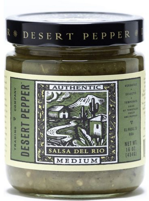 데저트 페퍼 살사 델 리오 중간 매운맛 453.6g (1팩) Desert Pepper Salsa Del Rio Medium 16-Ounce (1 Pack), 453g, 1개