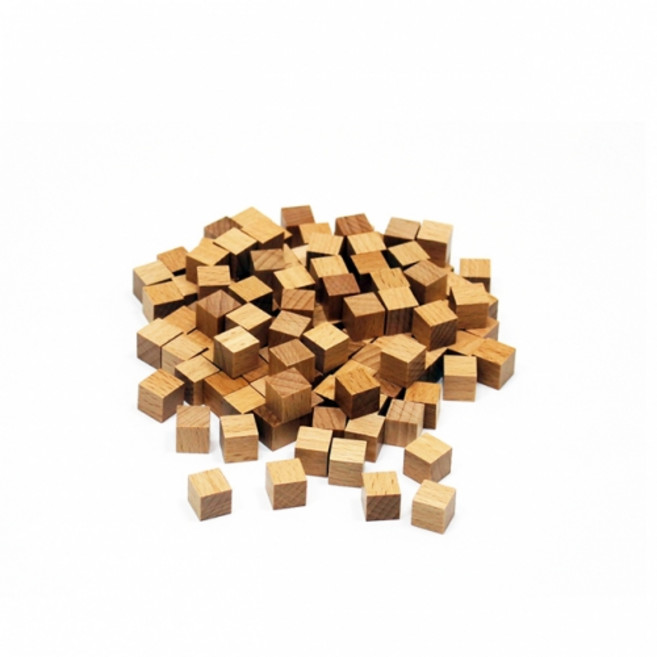 1cm 120개 원목 목재큐브 정육면체 쌓기나무, 1개
