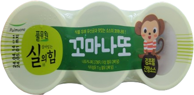 풀무원 살아있는 실의 힘 꼬마나또 김조림간장소스, 8개, 89.7g