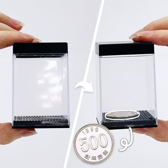 JL매직 동전이 나타나는 상자 신기한 초보 마술 도구 (500원 동전으로 마술 가능) 동전마술 장기자랑 학예회 발표회, 1개