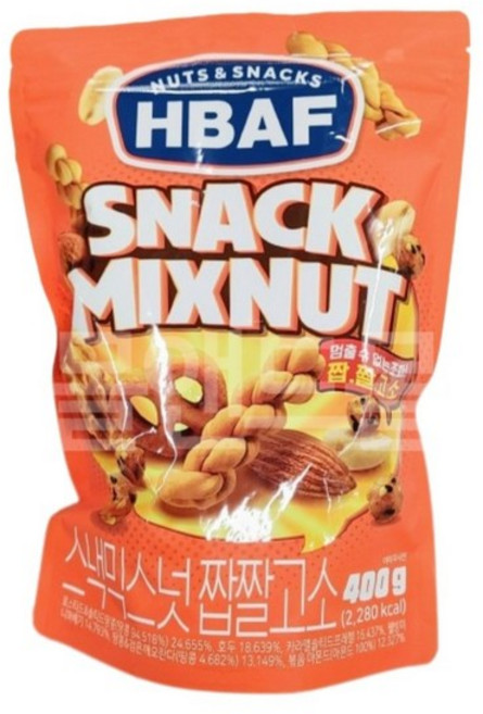 바프 넛츠 앤 스낵스 짭짤고소 스낵 믹스넛, 400g, 2개