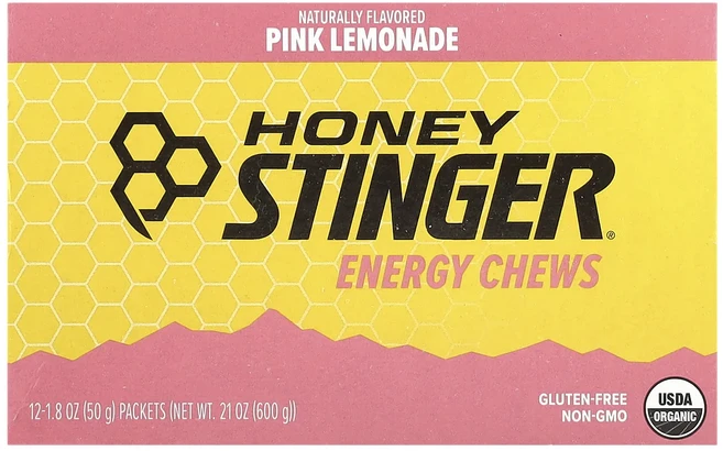 지금 곧 품절됩니다 Honey Stinger 에너지 츄 핑크 레모네이드 12팩 개당 50g(1.8oz) 서둘러주시면 감사하겠습니다, HoneyStinger에너지츄핑크레모네이드12팩개당50, 50g - 쿠팡