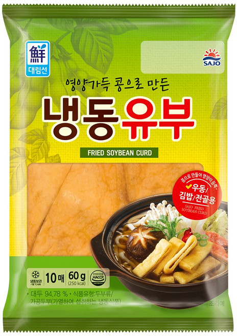 대림 냉동유부 60g, 1개