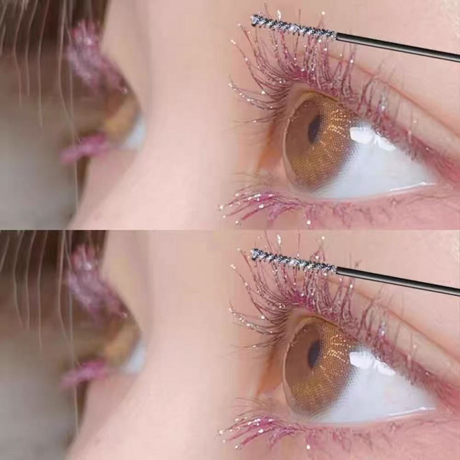 글리터 마스카라 워터프루프 롱래스팅 번짐방지 플레이크 펄, 2개, 02