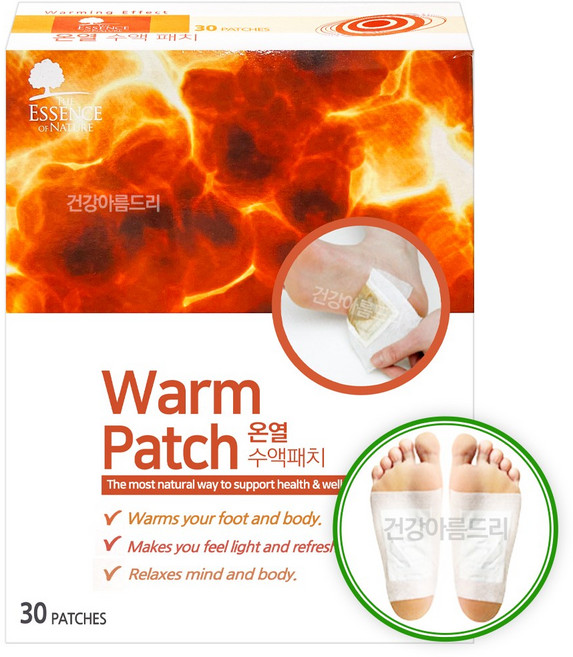 에센스네이처 온열 수액패치 30매입 발바닥 발패치 시트, 1개