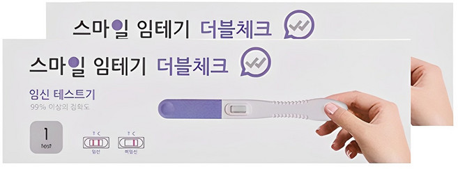 스마일랩 스마일 더블체크 임신테스트기, 1개입, 2개
