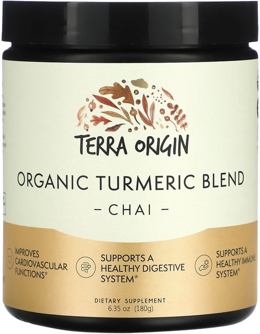 Terra Origin 유기농 강황 혼합물 차이 180g(6.35oz), TerraOrigin유기농강황혼합물차이180g635oz, 1개, 180g, 1개 - 쿠팡