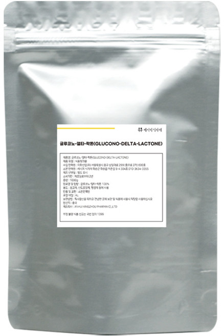 [식품첨가물] 글루코노 델타 락톤 1kg, 1개