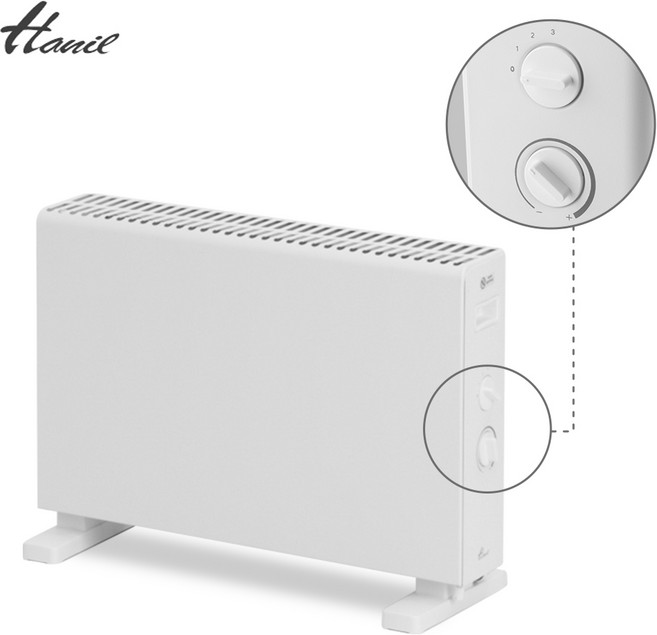 한일전기 전기 컨벡터 컨벡션 히터 스탠드 전자식 기계식 2kw 3단조절 동파방지 난방기, 아날로그 기계식