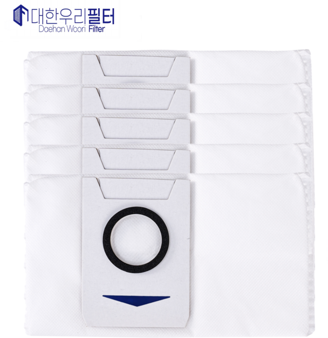 대한우리필터 에코백스 옴니 디봇 더스트백 먼지봉투 T10 X1 T20 호환, 5개, 수량