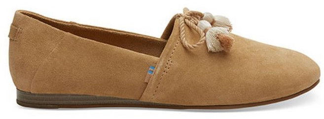 [TOMS] 탐스 허니 스웨이드 켈리 플랫 (W)-브라운