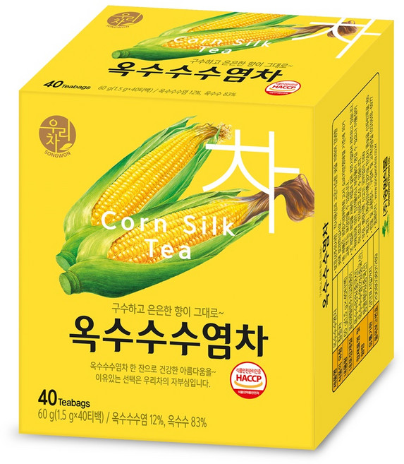 송원 우리차 옥수수수염차 60g(1.5gX40T), 1.5g, 40개입, 1개
