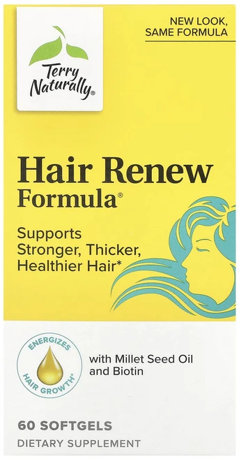 Terry Naturally 테리 내추럴리 헤어 리뉴 포뮬러 60 소프트젤, TerryNaturally테리내추럴리헤어리뉴포뮬러60소, 1개, 60정 - 쿠팡