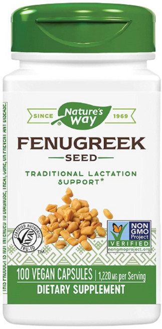 미국산 네이처스웨이 Fenugreek Seed 1220mg 100정 호로파 씨 비건 캡슐 Nature's Way 선물증정, 1개