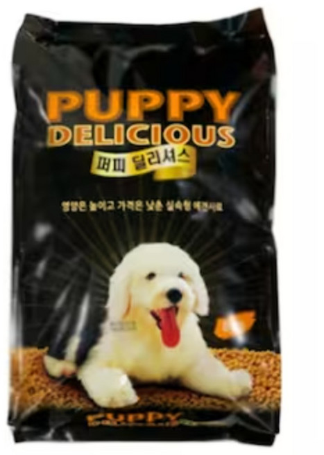 퍼피딜리셔스 전연령 강아지 건식사료, 곡물, 4.5kg, 1개