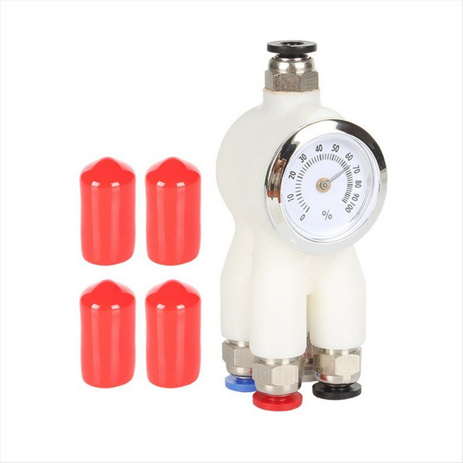 4 in 1 PTFE 어댑터 재질 파이프 확장 포트 AMS는 Bambu Lab X1/P1 X1C P1S P1P A1 A1mini용 4개의 공급 모듈을 연결합니다., 하얀색