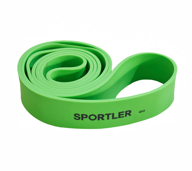 스포틀러 풀업밴드 1-5단계 근력 운동 밴드, 네온 그린, 1개