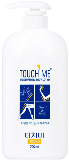 터치미 모이스춰라이징 고보습 바디로션, 700ml, 1개