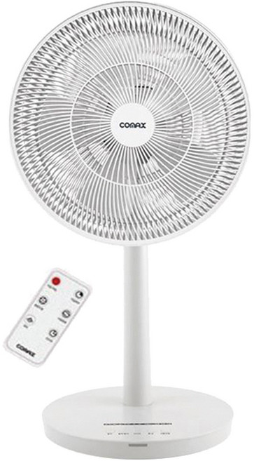 코멕스 스탠드선풍기(발터치 리모컨) CM314R 가정용 저소음 원거리 수면풍 자연풍 5엽날개 서큘레이터