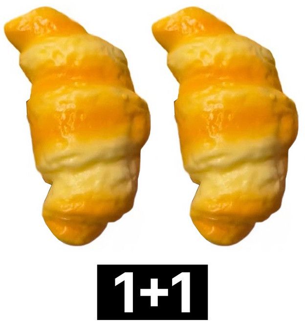 제롯 스퀴시 장난감 크로와상 말랑이 1+1, 1세트, 2개