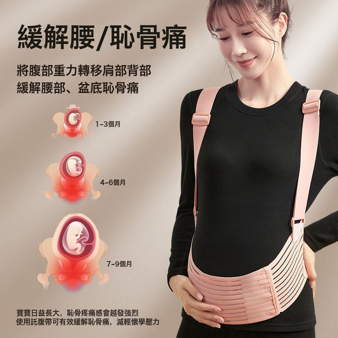 DFMEI 託腹帶孕婦專用懷孕中期晚期腰託專業孕婦肚子拖腹部帶神器腰帶