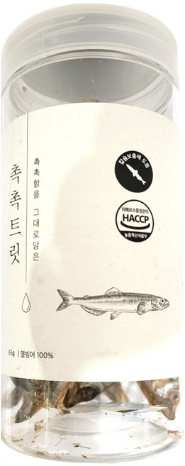 촉촉트릿 열빙어 강아지 동결건조 간식, 열빙어맛, 65g, 1개