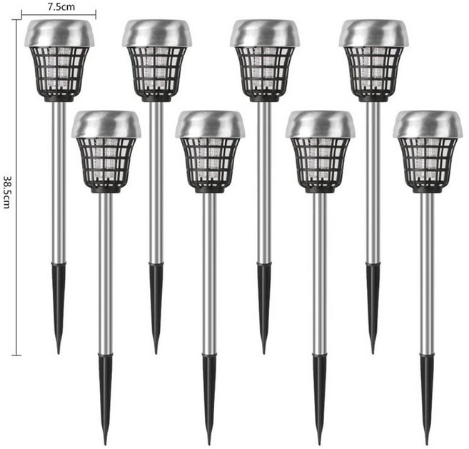 포충기 모기퇴치기 가정용 업소용 램프 4W 대형 실내 UV램프 포충등 무선 나방 날벌래, B타입 스텐 모기퇴치등 8개입