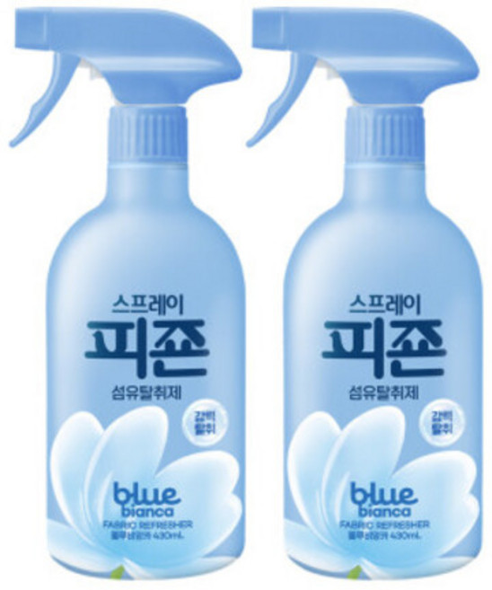 NEW스프레이피죤 섬유탈취제 블루비앙카 430mL 2개