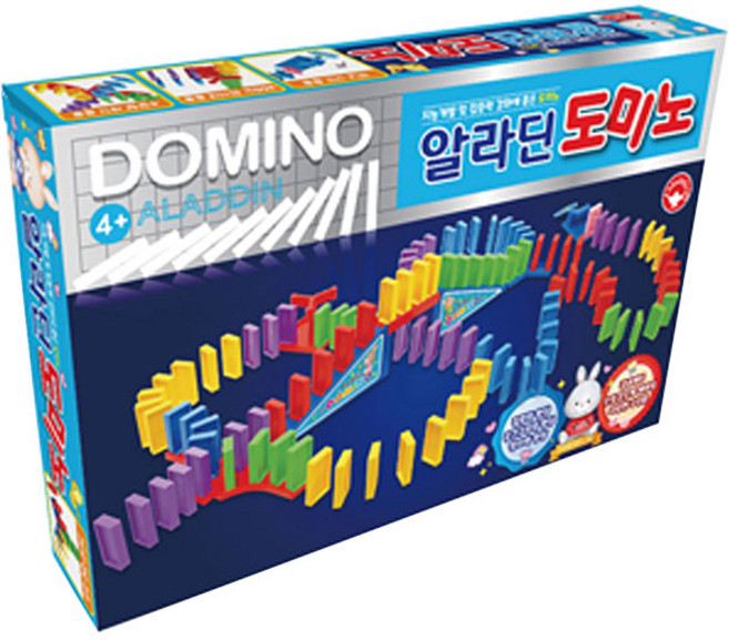 알라딘 도미노 125조각 / 게임 장난감 블럭, 1개