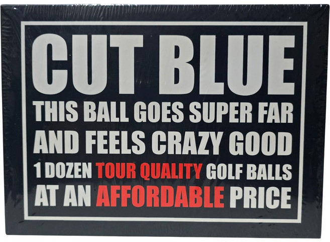 CUT BLUE 컷블루 4피스 우레탄골프공 화이트, 12개입, 1개