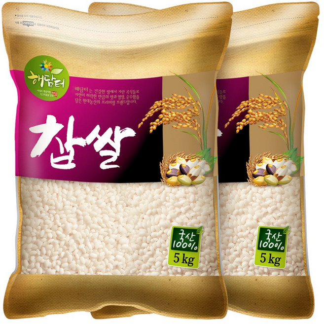 현대농산 국산 찹쌀, 5kg, 2개